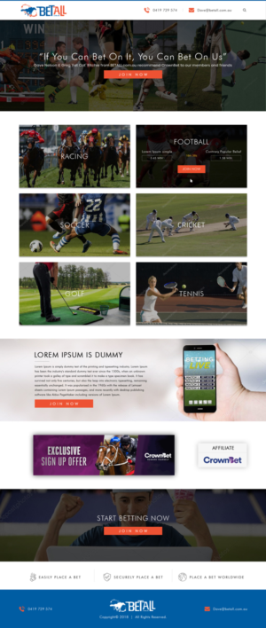 Web Design by Sujit Banerjee for this project | Design: #18543938