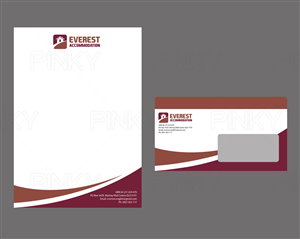 Everest Accommodation letterhead | Letterhead Design by Pinky 