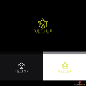 Interchangeability in text: CBD REFINE and  REFINE Botanicals | Diseño de Logo por Graphic Bricks