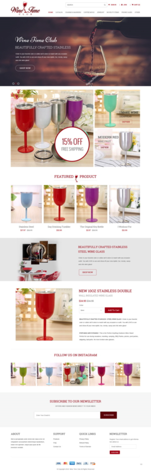 eCommerce Landing Page Design for Wine Accessories using PageFly