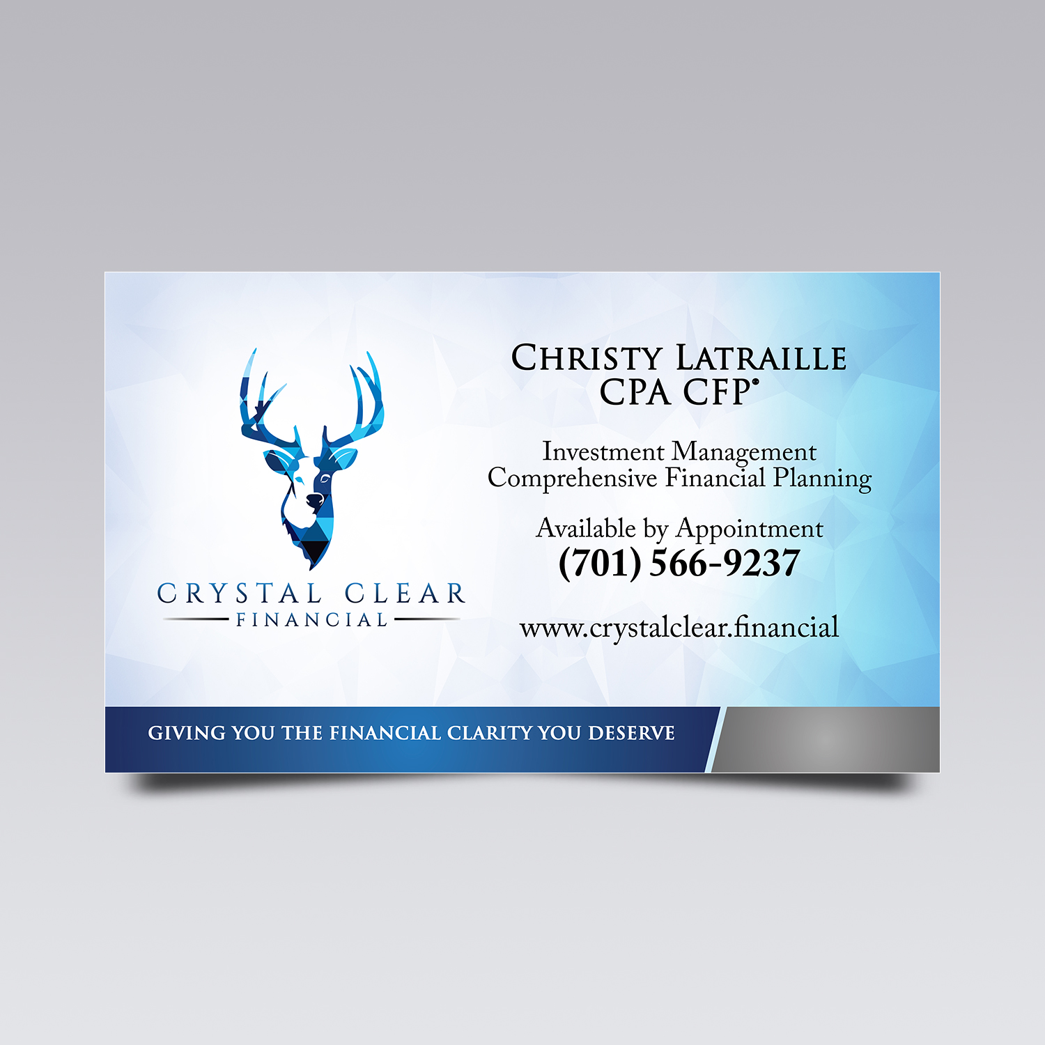 Diseño de Cartelera por VEGA-Designs para Crystal Clear Financial | Diseño #18509108