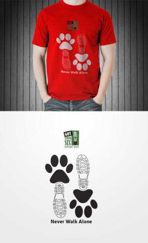 T-Shirt-Design von BEEZU für Got Your Six Support Dogs | Design: #18540129
