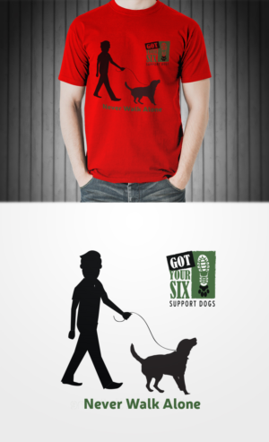 T-Shirt-Design von BEEZU für Got Your Six Support Dogs | Design: #18540131