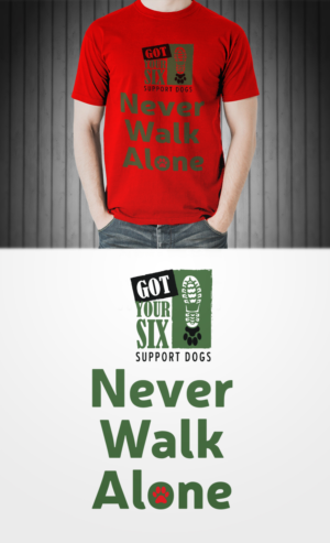 T-Shirt-Design von BEEZU für Got Your Six Support Dogs | Design: #18540155