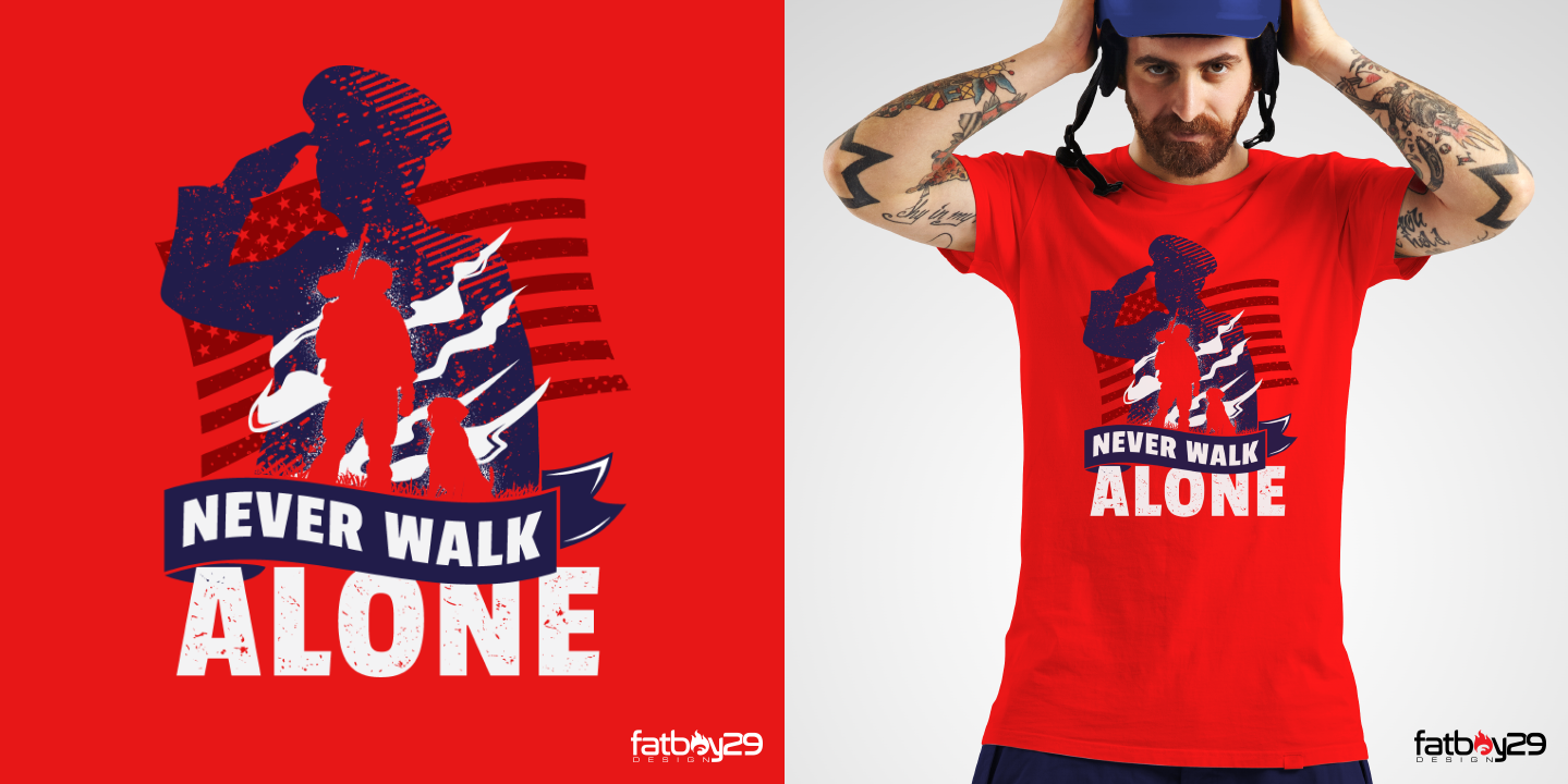 T-shirt Design by Fatboy Graphic for Got Your Six Support Dogs | Design #18502086