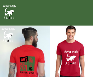 T-shirt Design by Art Girl for Got Your Six Support Dogs | Design #18492092