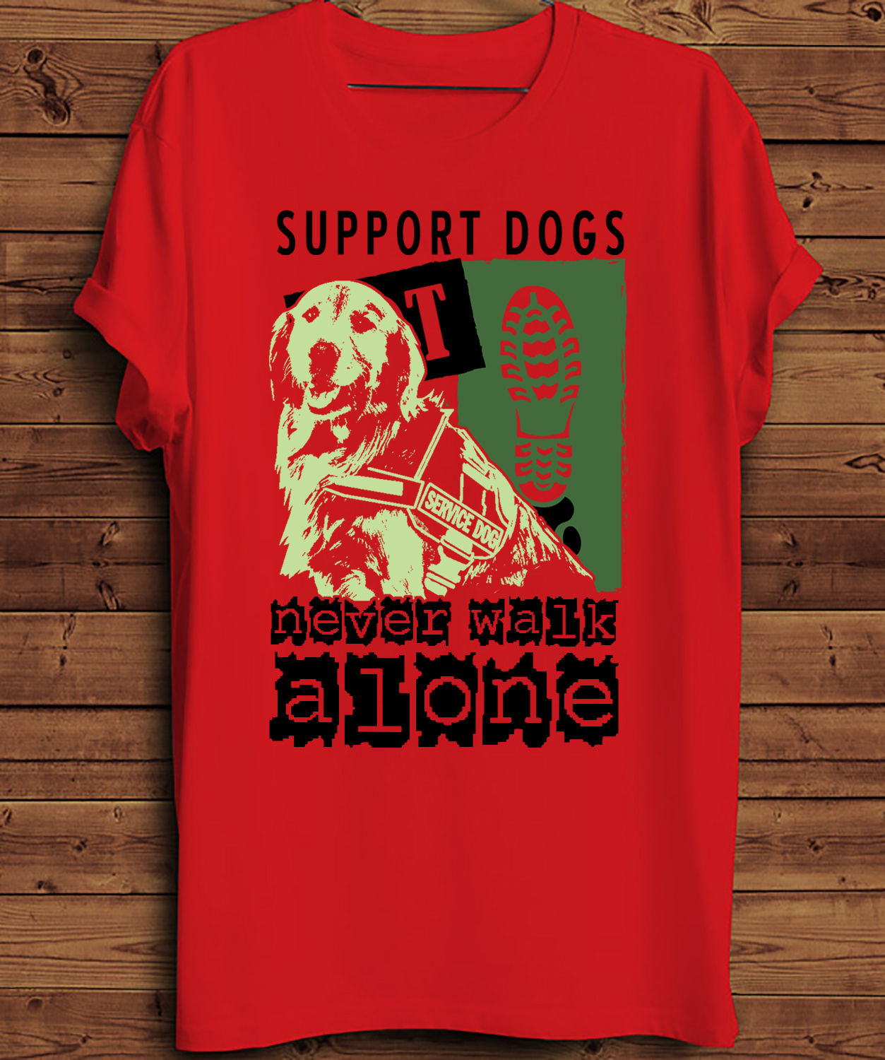 T-Shirt-Design von creative gravity für Got Your Six Support Dogs | Design #18544944