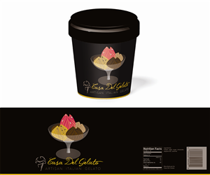 Verpackungs-Design von by hand design für Casa Del Gelato | Design: #2831688