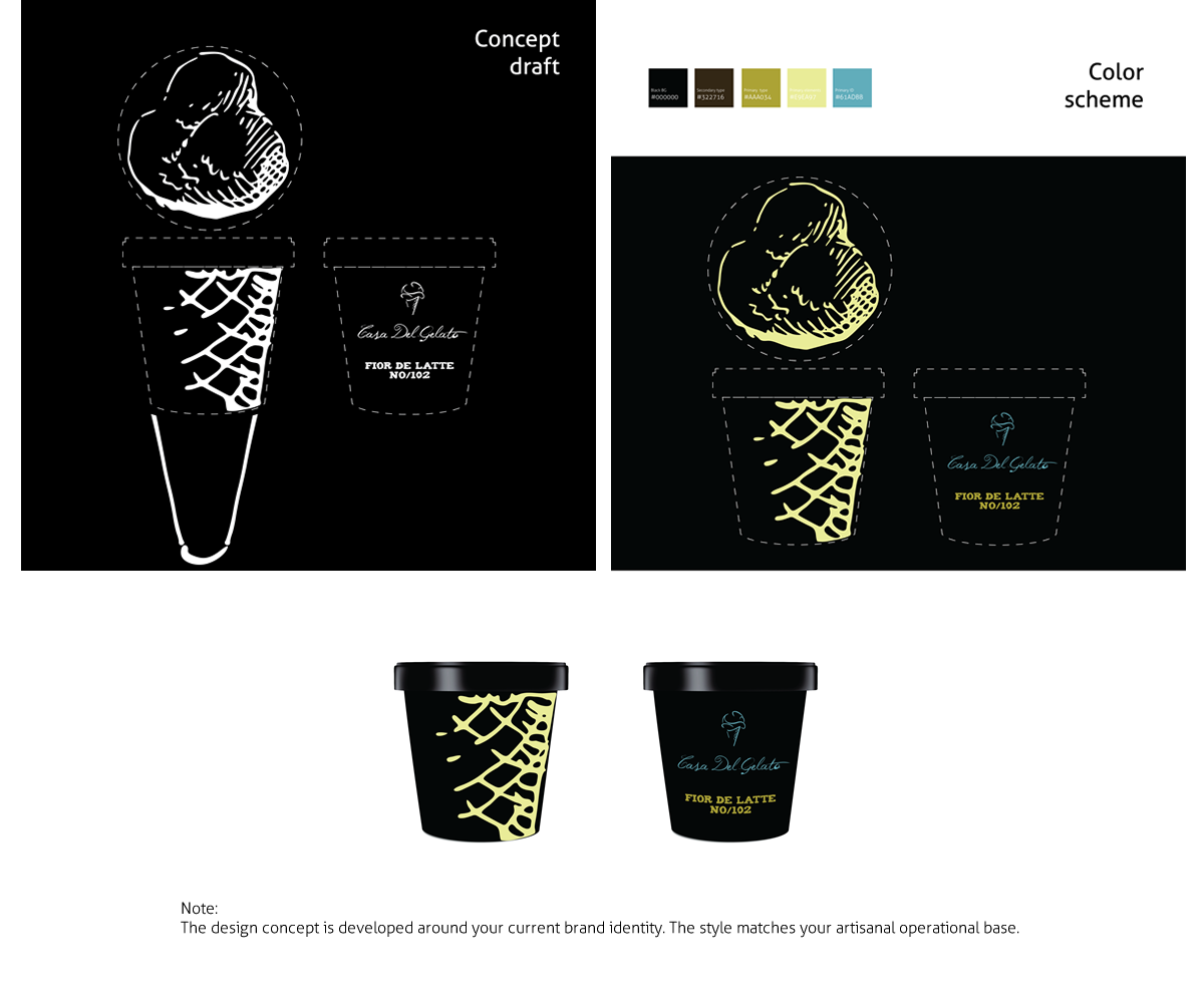 Design Emballage par nt pour Casa Del Gelato | Design #2832936