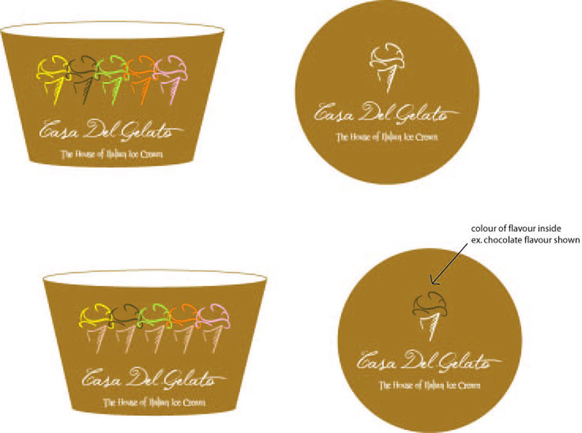 Packaging Design by kalchakra for Casa Del Gelato | Design #2854928