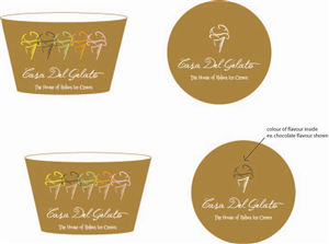 Verpackungs-Design von kalchakra für Casa Del Gelato | Design: #2854928