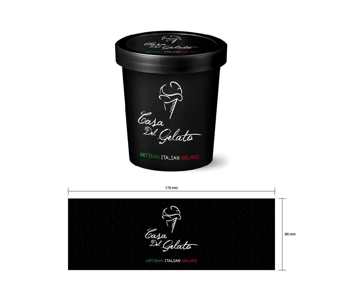 Diseño de Empaque por LevelUpDesign para Casa Del Gelato | Diseño #2838027