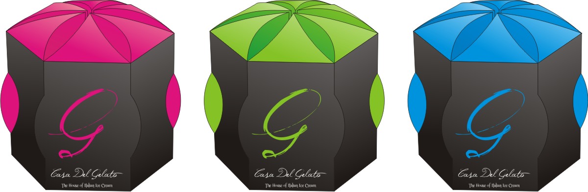 Diseño de Empaque por Vicky Galmarini para Casa Del Gelato | Diseño #2822550