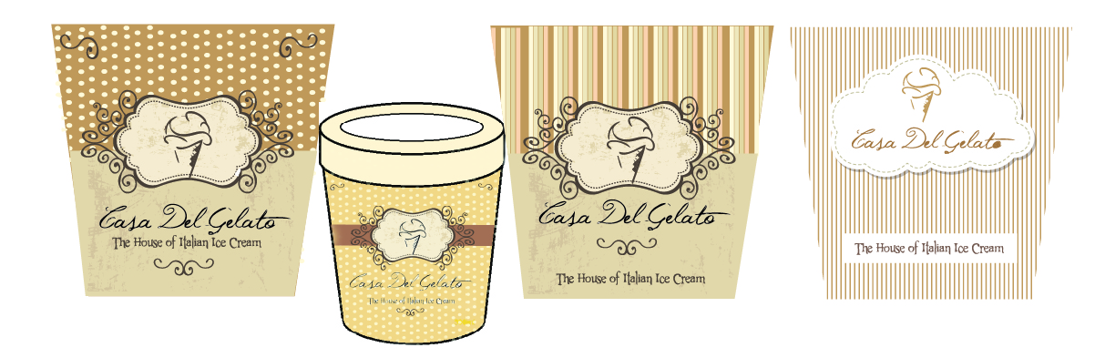 Packaging Design by Ella Sikiric for Casa Del Gelato | Design #2848119