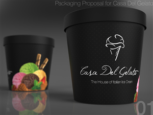 Verpackungs-Design von veyis für Casa Del Gelato | Design: #2839842
