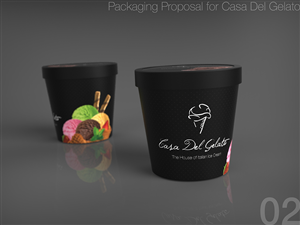 Verpackungs-Design von veyis für Casa Del Gelato | Design: #2839849