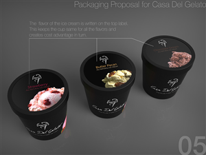 Verpackungs-Design von veyis für Casa Del Gelato | Design: #2839865
