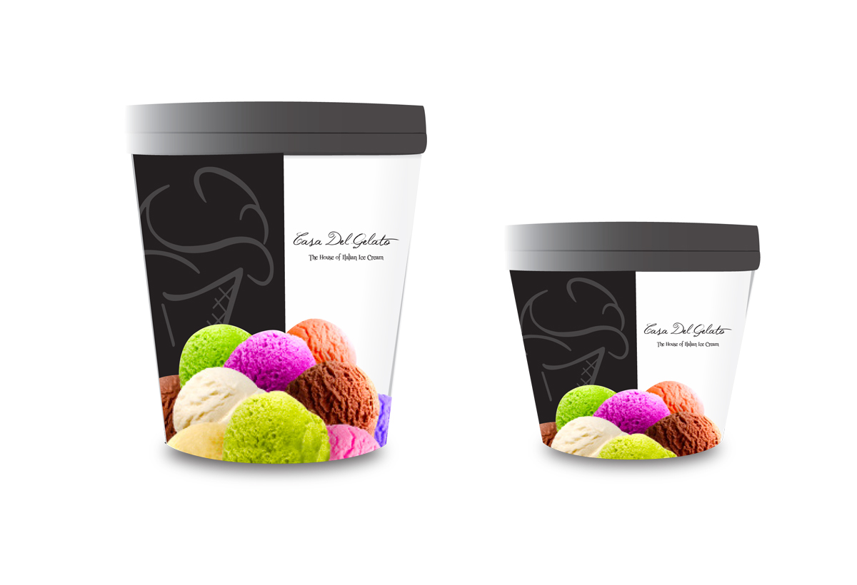 Packaging Design by Halfull Media for Casa Del Gelato | Design #2810903
