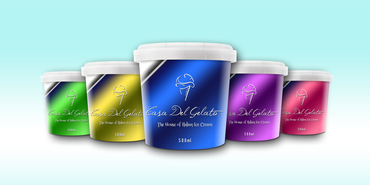 Packaging Design by tarokun for Casa Del Gelato | Design #2814396