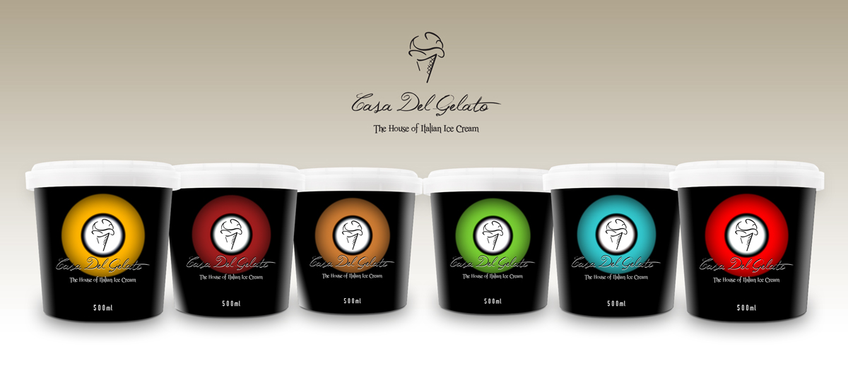 Packaging Design by tarokun for Casa Del Gelato | Design #2814402