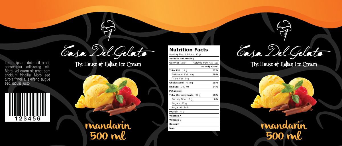 Verpackungs-Design von JCR für Casa Del Gelato | Design #2809397