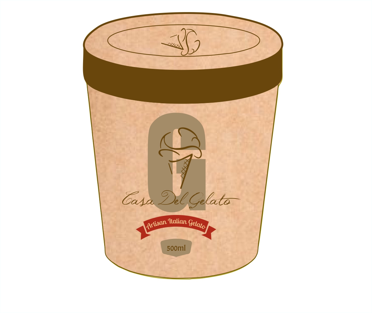 Design Emballage par InkPink Studio pour Casa Del Gelato | Design #2841818