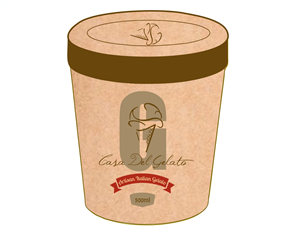 Design Emballage par InkPink Studio pour Casa Del Gelato | Design : #2841818