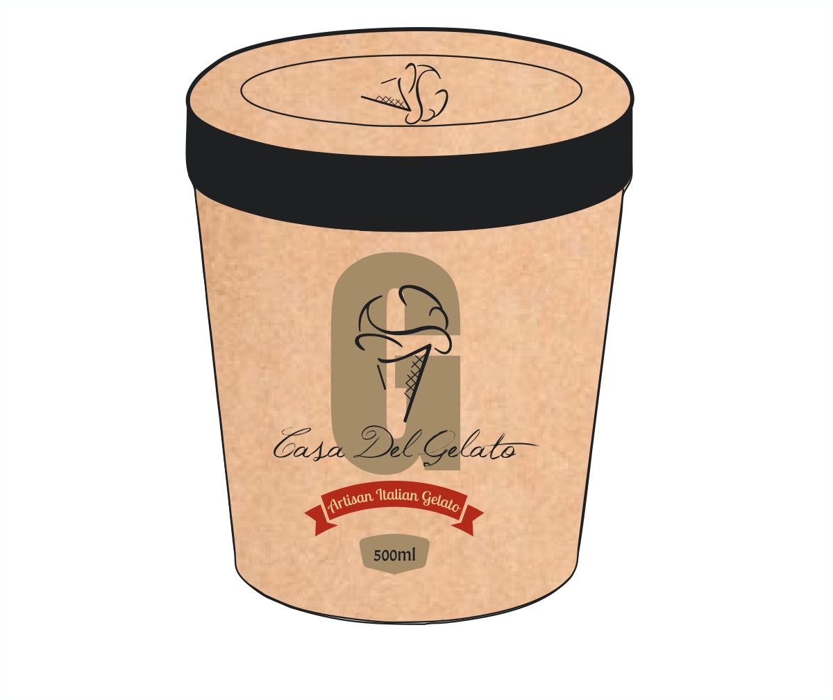 Design Emballage par InkPink Studio pour Casa Del Gelato | Design #2841854