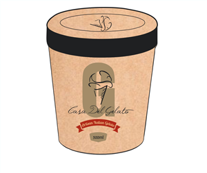 Design Emballage par InkPink Studio pour Casa Del Gelato | Design : #2841854