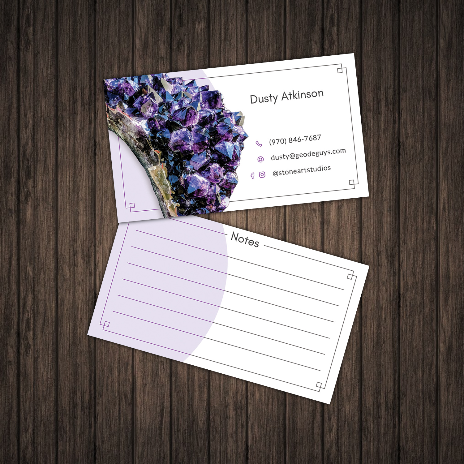 Business Card Design by Minkimoto for The Geode Guys | Design #18666950