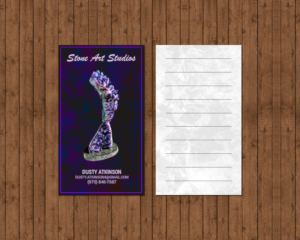 Stone Art Studios business card design- Fine Art sculpture business (Contract guaranteed) | Design de Carte de Visite par chandrayaan.creative