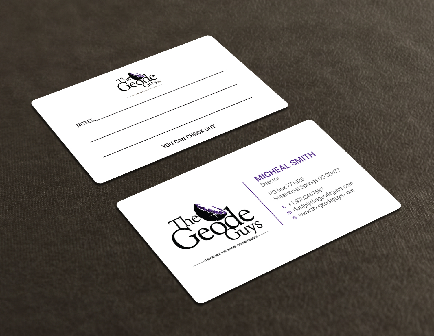 Business Card Design by Tripti Ranjan Gain for The Geode Guys | Design #18605474