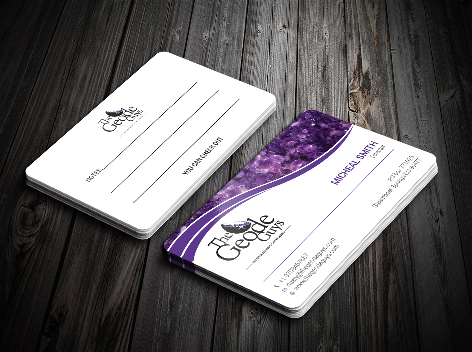 Business Card Design by Tripti Ranjan Gain for The Geode Guys | Design #18605493