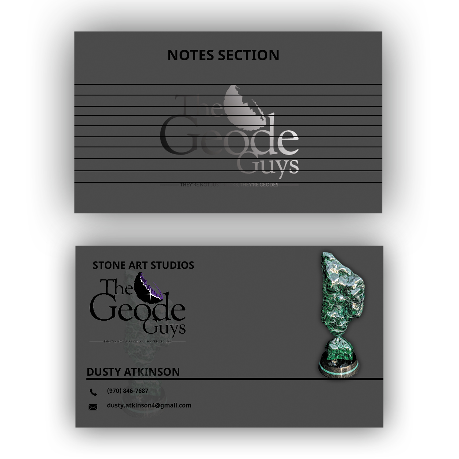 Visitenkarten-Design von Kobita1 für The Geode Guys | Design #18656373