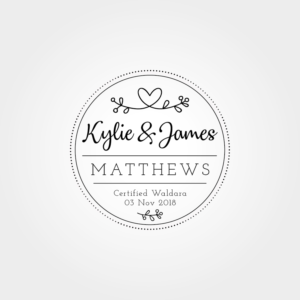 Kylie & James Matthews      Founded Darwin NT     Certified Waldara 03 Nov 2018  | Logo Design by Irina Makedonska