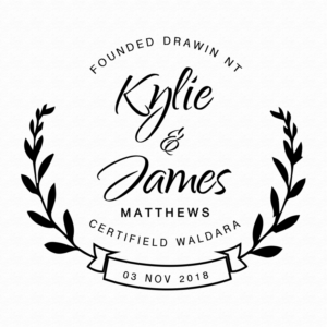 Kylie & James Matthews      Founded Darwin NT     Certified Waldara 03 Nov 2018  | Logo Design by creativedesign
