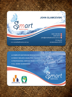 Business card for Smart Bathrooms | Design de Carte de Visite par Sandaruwan
