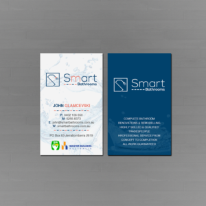 Design de Carte de Visite par Creations Box 2015 pour Smart Bathrooms | Design : #18482274