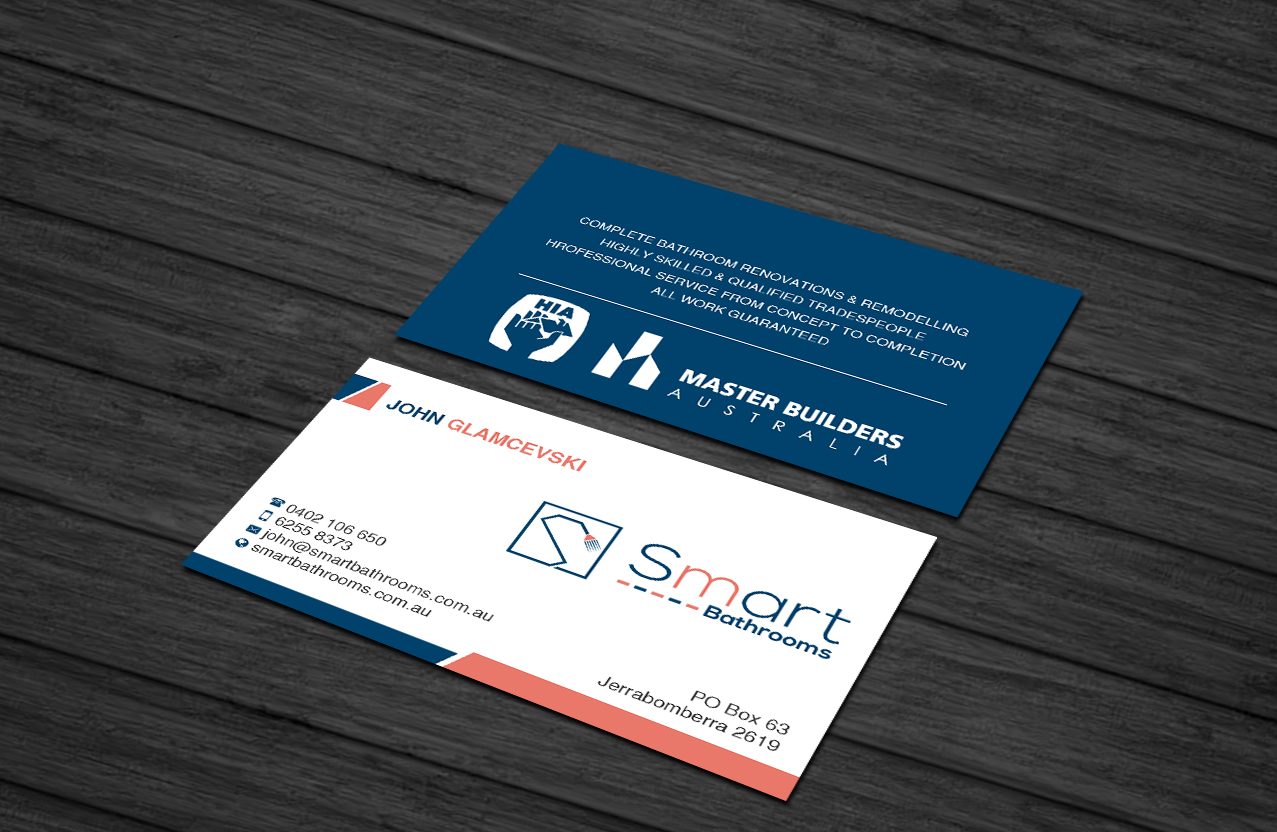 Business Card Design by Creations Box 2015 for Smart Bathrooms | Design #18482278