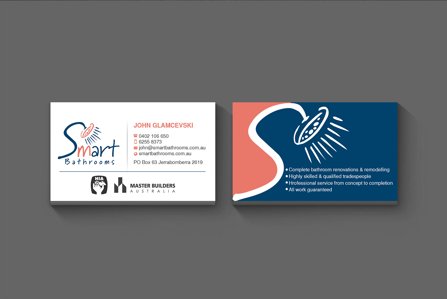 Diseño de Tarjeta de Presentación por Creations Box 2015 para Smart Bathrooms | Diseño #18482279