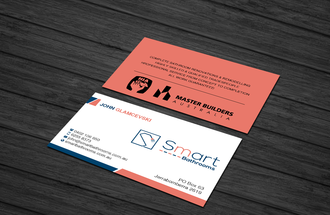 Business Card Design by Creations Box 2015 for Smart Bathrooms | Design #18482280