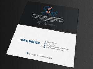 Business Card Design by chandrayaan.creative for Smart Bathrooms | Design: #18479722