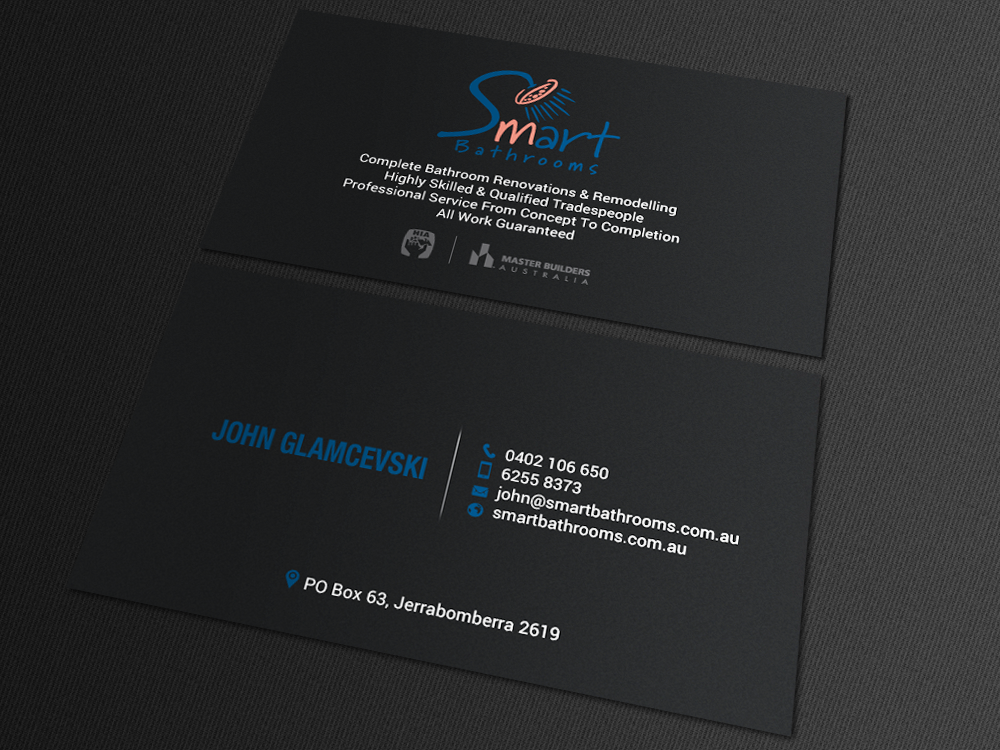 Visitenkarten-Design von chandrayaan.creative für Smart Bathrooms | Design #18479723