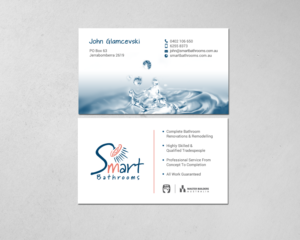 Business Card Design by chandrayaan.creative for Smart Bathrooms | Design: #18479924