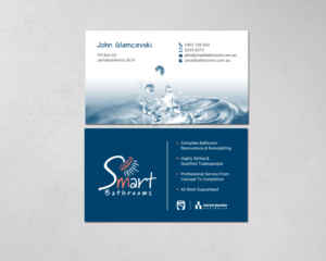 Business Card Design by chandrayaan.creative for Smart Bathrooms | Design: #18479926