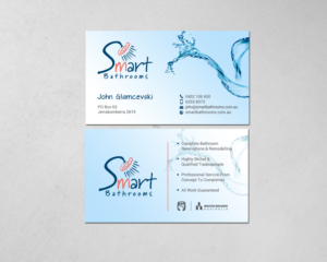 Business Card Design by chandrayaan.creative for Smart Bathrooms | Design: #18479927