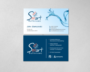 Business Card Design by chandrayaan.creative for Smart Bathrooms | Design: #18479928