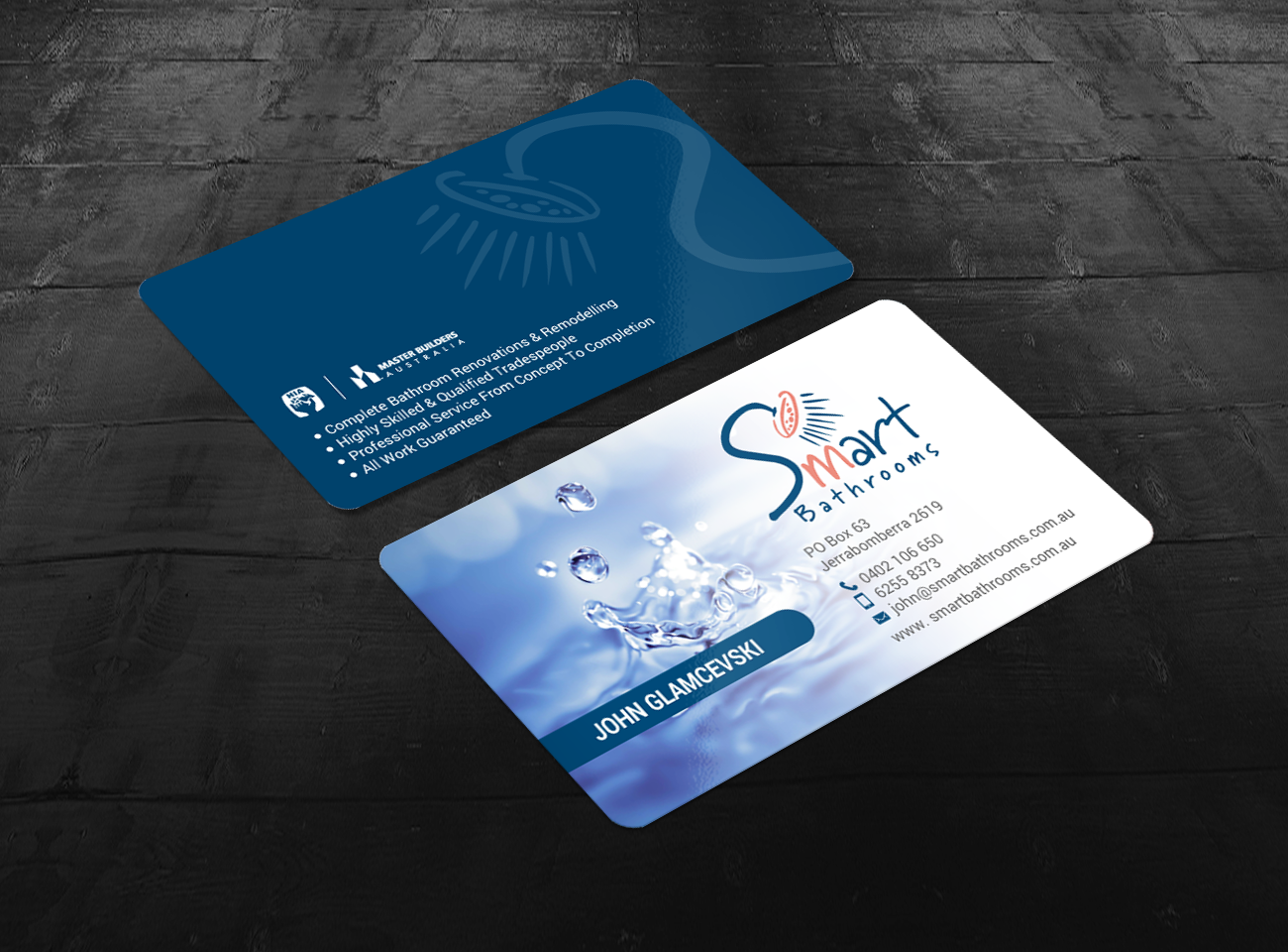 Business Card Design by chandrayaan.creative for Smart Bathrooms | Design #18480132
