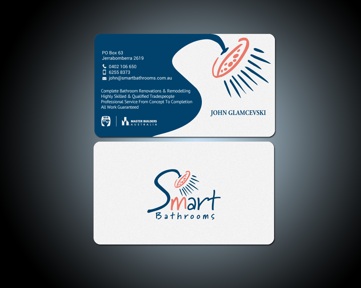 Business Card Design by chandrayaan.creative for Smart Bathrooms | Design #18480136