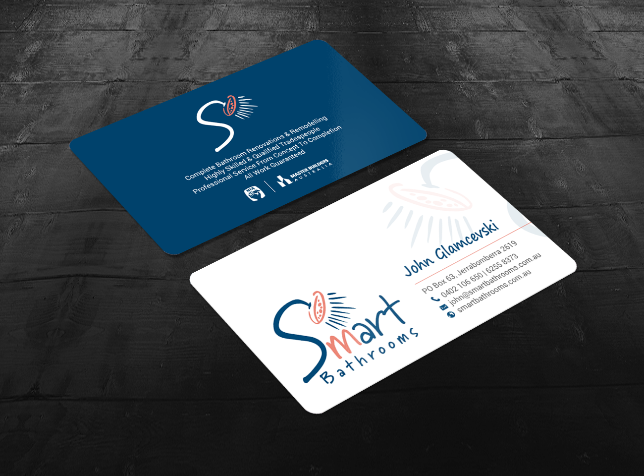 Business Card Design by chandrayaan.creative for Smart Bathrooms | Design #18546394